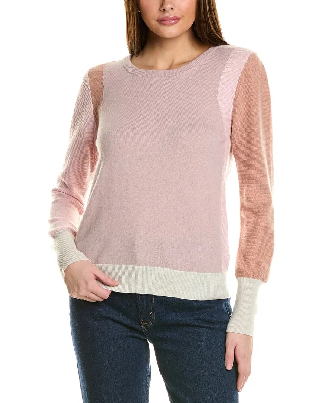 Versatile Items Collaboration Jenn Country Club Colorblocked Cashmere Sweater