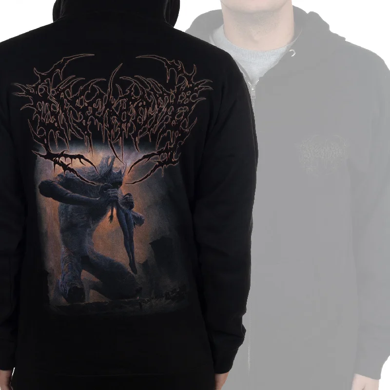 Knitted Design Disentomb "The Decaying Light" Zip Hoodie