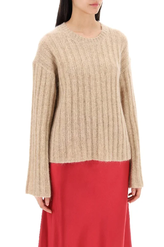 Luxe Comfort By Malene Birger Ribbed Knit Pullover Sweater