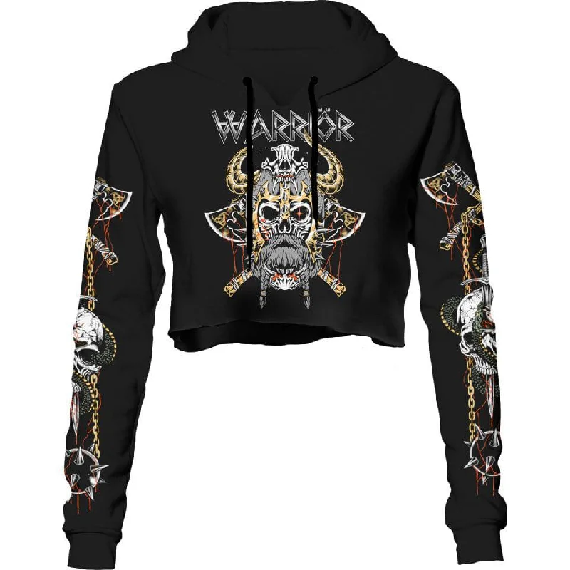 End Of The Year Warrior Crop Hoodie