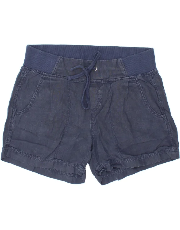 Elegant Wear ATHLETA Womens Casual Shorts US 12 Large W34 Navy Blue Linen