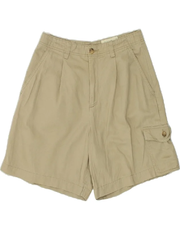 Fresh And Natural EDDIE BAUER Womens Cargo Shorts US 6 Medium W28 Green Cotton