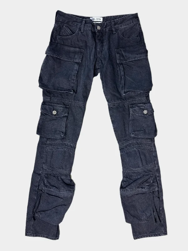 Hooded design Cargo Jeans