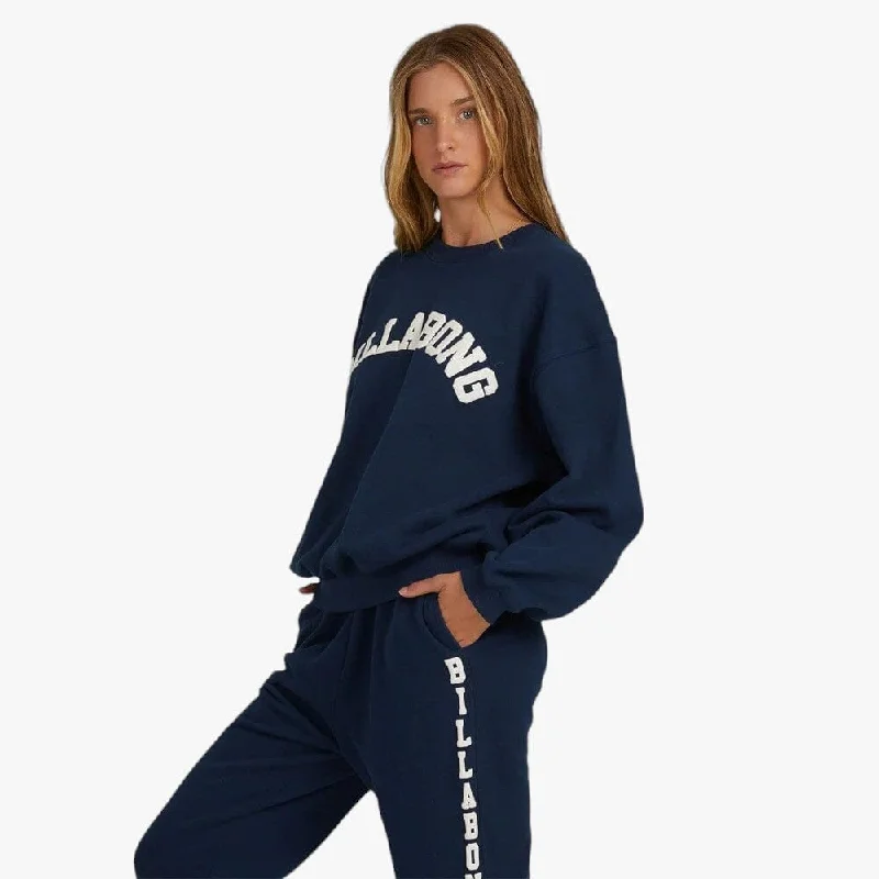 Bottom And Versatile Billabong Womens Revival Kendall Sweater Washed Navy