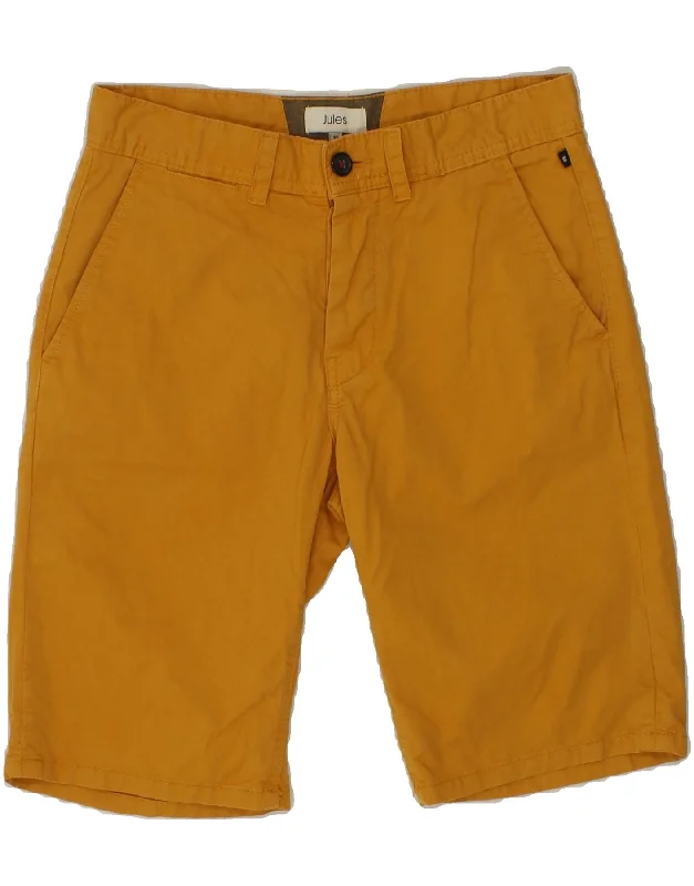 Modern Chic JULES Womens Chino Shorts W28 Small Yellow Cotton