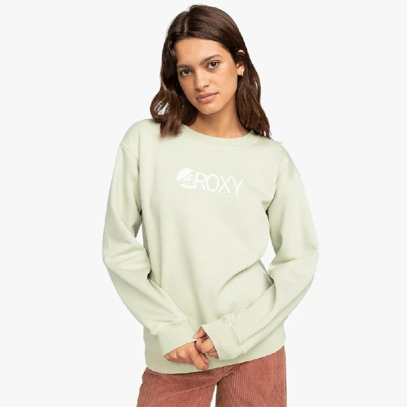 High-end Fabrics Roxy Womens Surf Stoked Brushed B Sweater Laurel Green