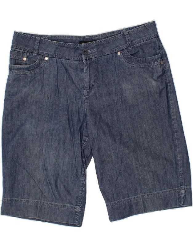 Cute Style MOSSIMO Womens Denim Shorts US 12 Large W36 Blue Cotton