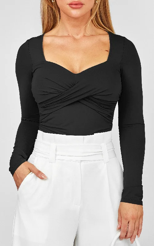 Sports Jacket Lydia Top - Black