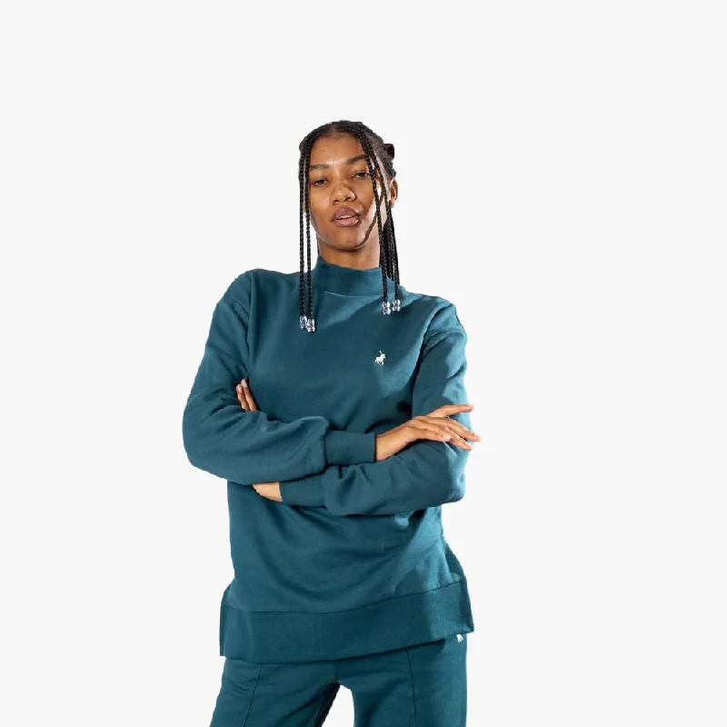 Elegant And Casual Polo Womens Reese Sweater Teal