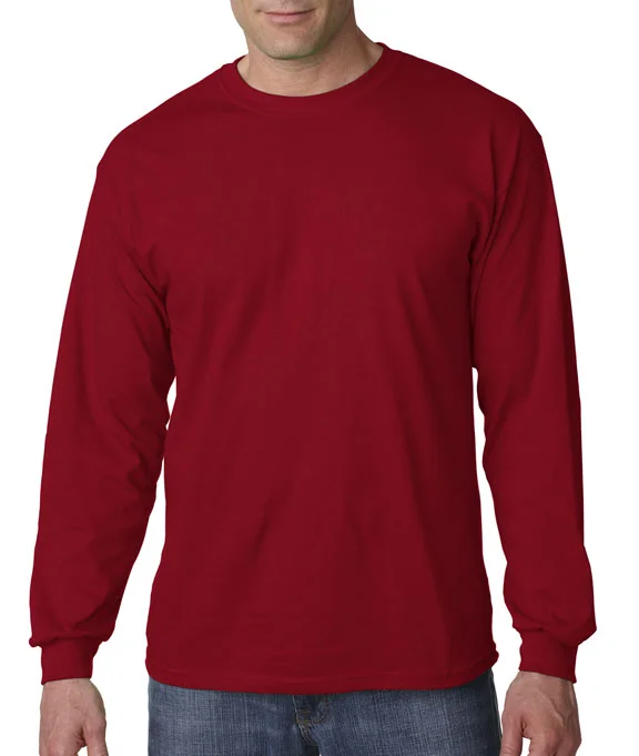 Street Letter Style G5400 - Gildan Heavy Cotton™ Adult Long Sleeve T-Shirt | Garnet