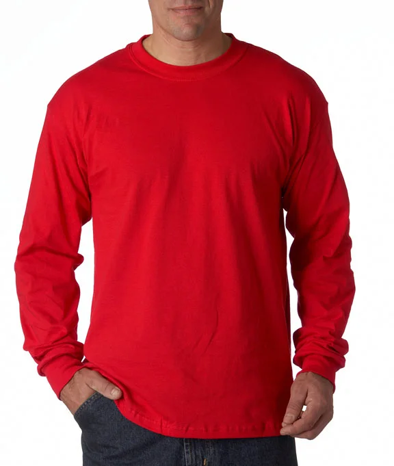 Soft Layers G5400 - Gildan Heavy Cotton™ Adult Long Sleeve T-Shirt | Red