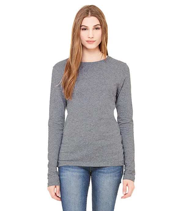 New Season Series B6500 - Bella + Canvas Ladies Jersey Long-Sleeve T-Shirt | Deep Heather New Season Series B6500 - Bella + Canvas Ladies Jersey Long-Sleeve T-Shirt | Deep Heather