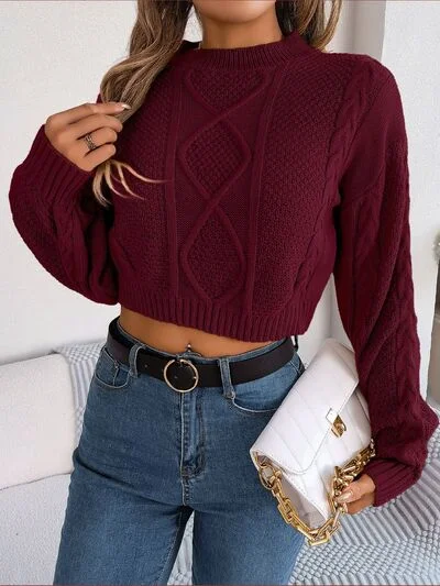 Sweet Breath Siena Round Neck Braided Sweater | 3 colors