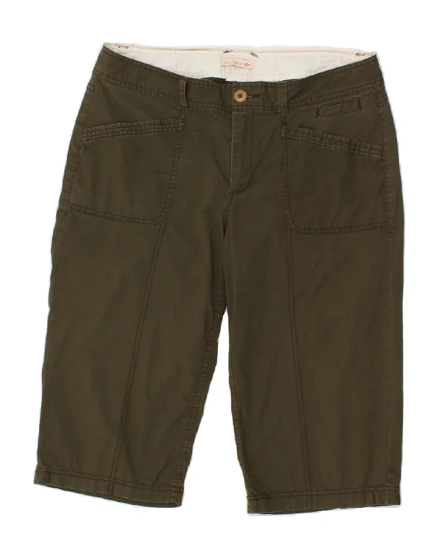 Sports Tights DOCKERS Womens Bermuda Shorts US 12 Large W32 Green Cotton