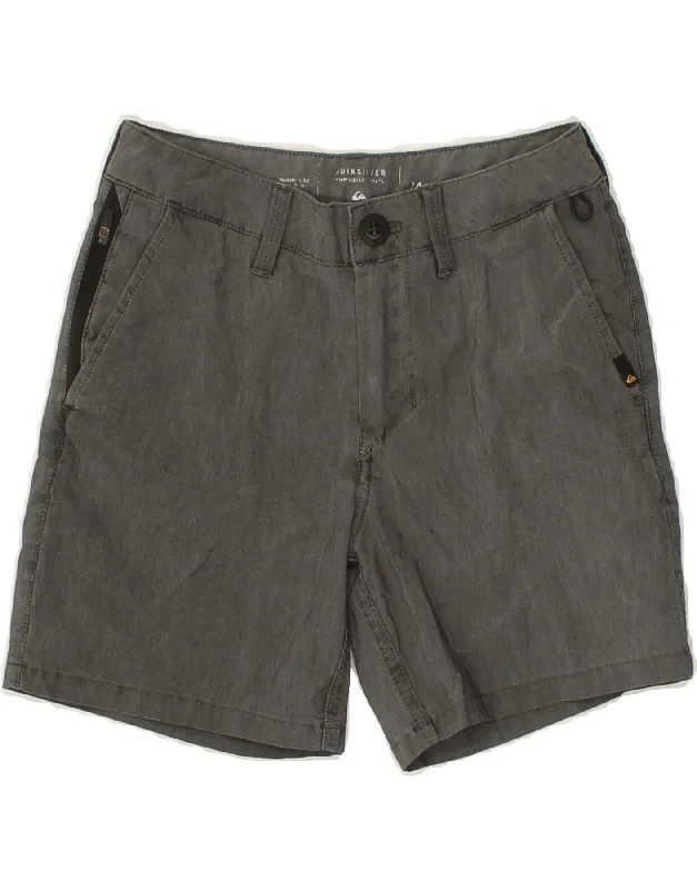 British casual QUIKSILVER Womens Chino Shorts W24 XS Grey Polyester