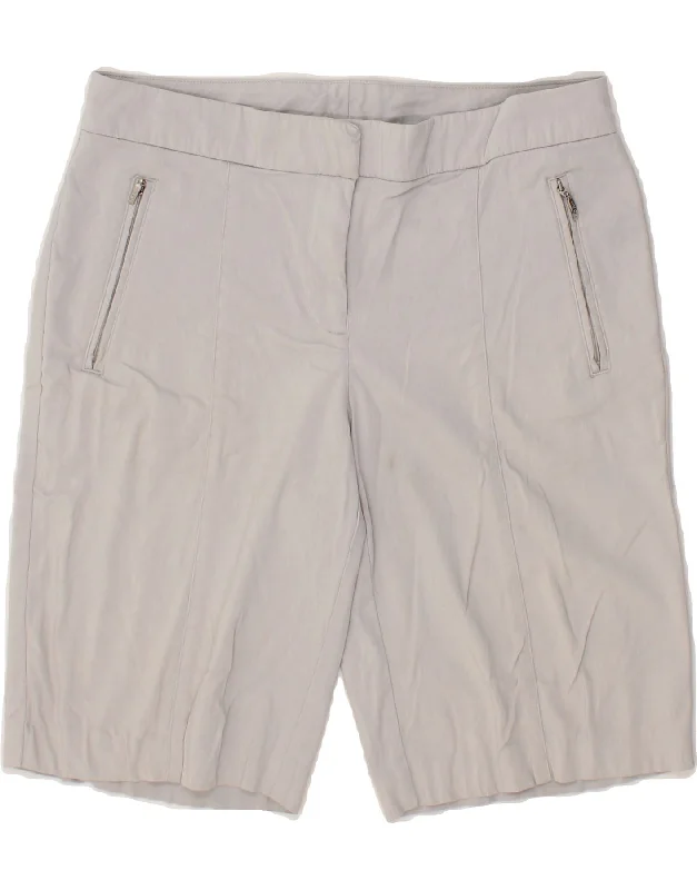 Warm Wear IZOD Womens Chino Shorts US 8 Medium W30 Grey Rayon