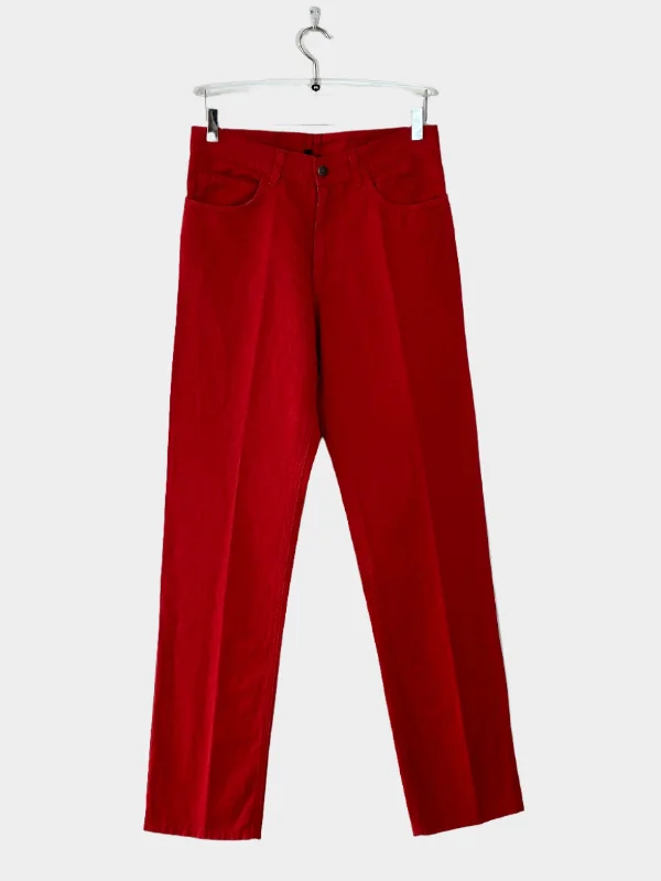 Fashion Design Red Jeans