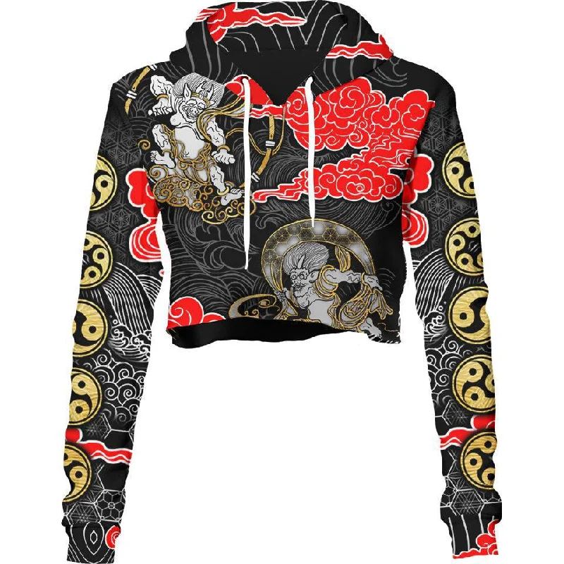 British Fashion Ronin Crop Hoodie