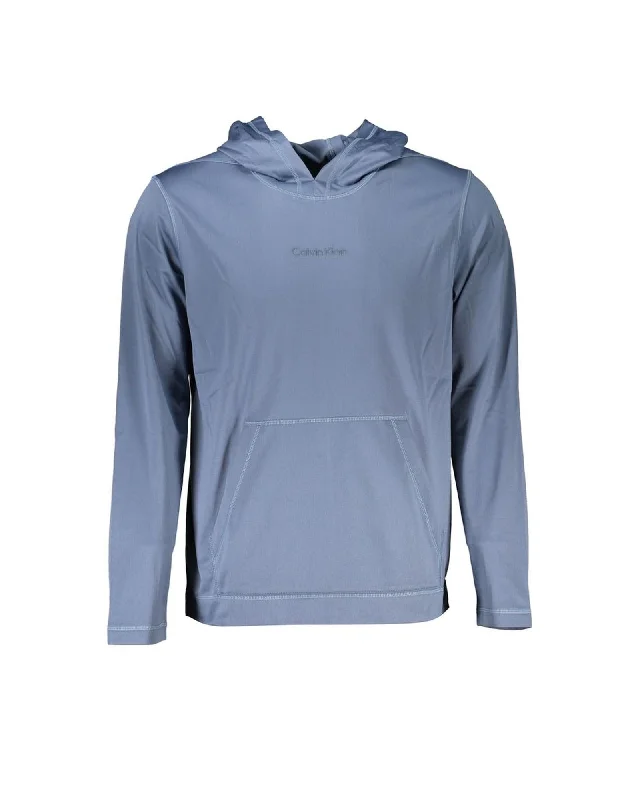 Modern Chic Calvin Klein Men's Blue Polyester Sweater - M