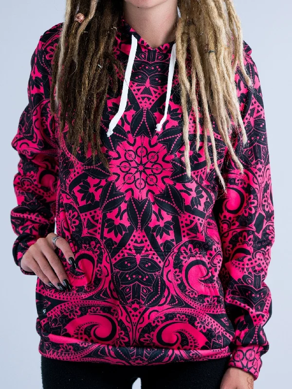 Summer Selection Electro Pink Mandala Unisex Hoodie