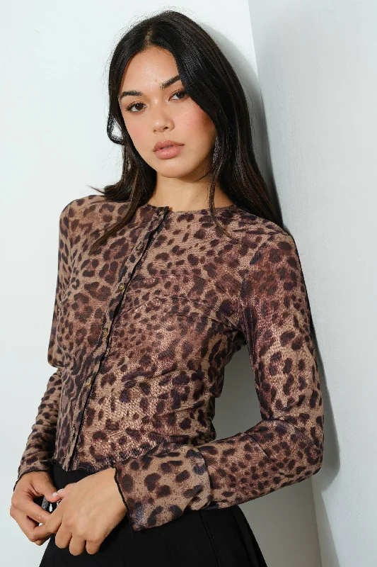 Trendy and versatile Leopard Print Cardi