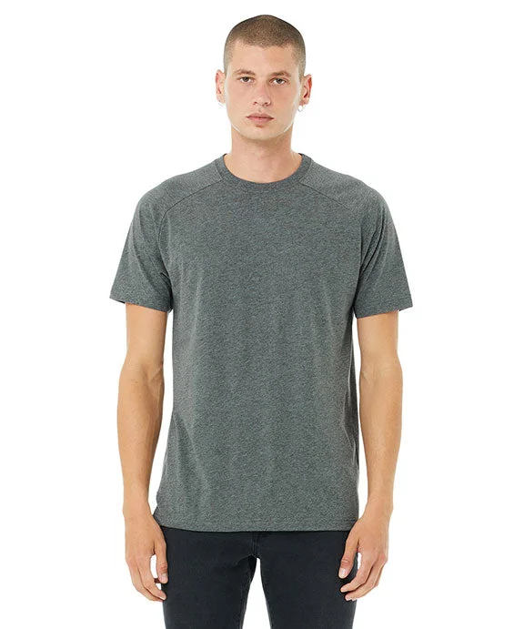 Classic Color 3201 - Bella + Canvas Mens Heather CVC Raglan T-Shirt | Deep Heather