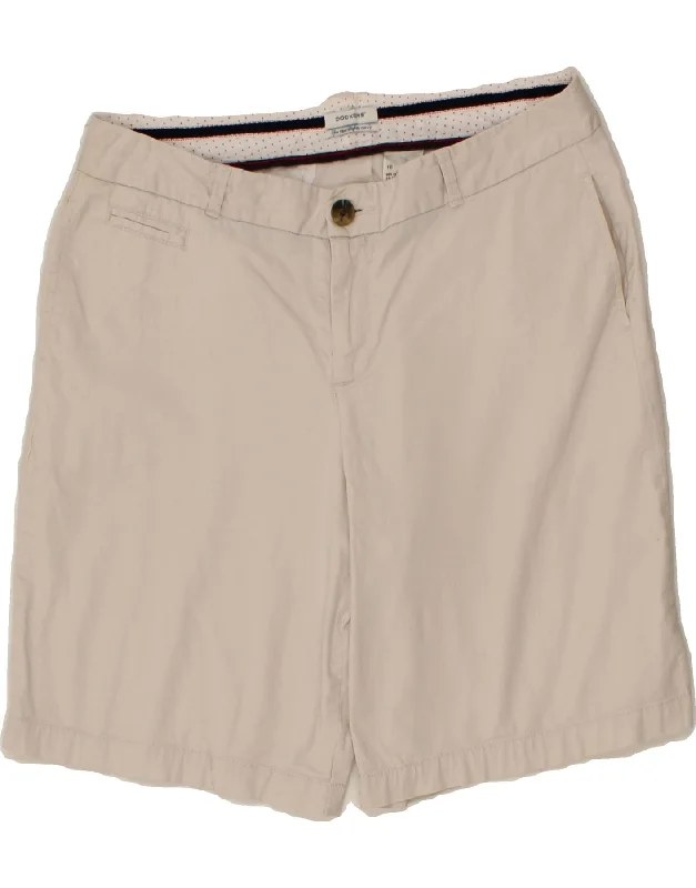 All-Day Comfort DOCKERS Womens Chino Shorts US 10 Large W32  Beige Cotton