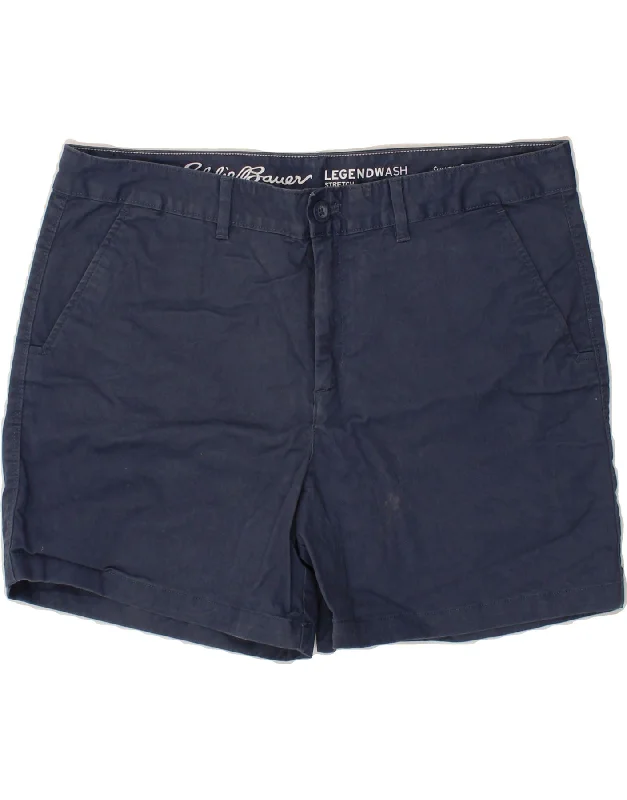 High-quality Fabrics EDDIE BAUER Womens Slightly Curvy Chino Shorts US 16 2XL W34 Navy Blue High-quality Fabrics EDDIE BAUER Womens Slightly Curvy Chino Shorts US 16 2XL W34 Navy Blue