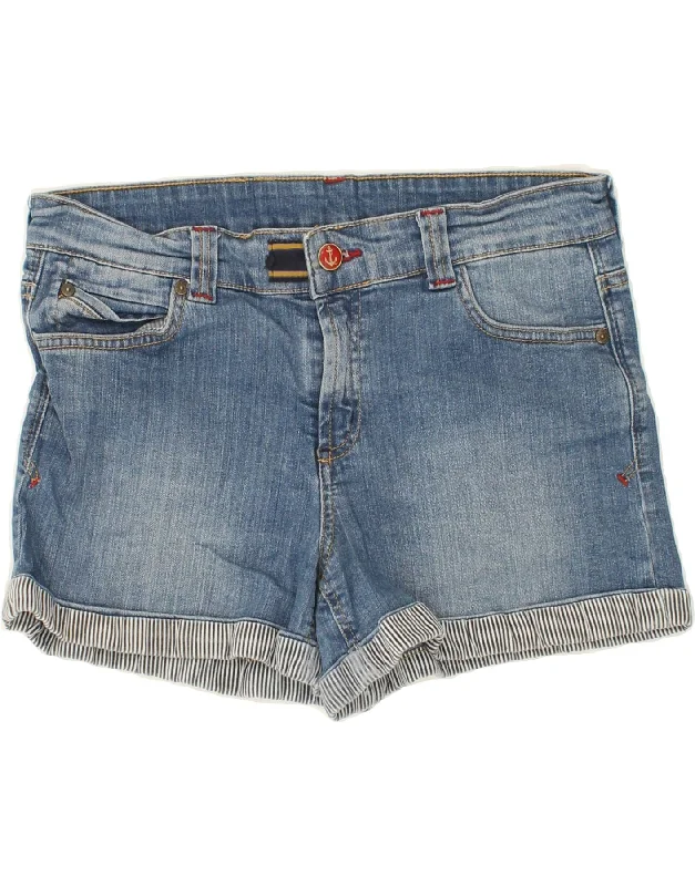 Party Wear JOULES Womens Denim Shorts UK 14 Medium W32 Blue Cotton