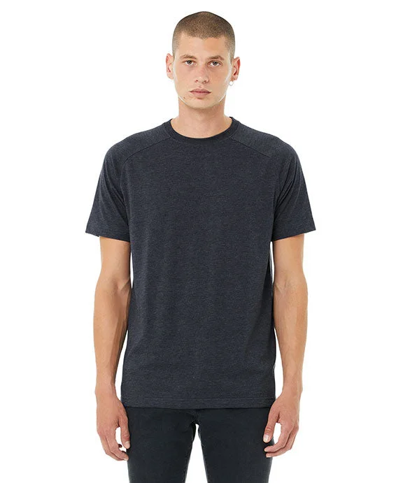 Cute Design 3201 - Bella + Canvas Mens Heather CVC Raglan T-Shirt | Heather Navy