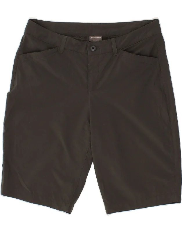 Boutique style EDDIE BAUER Womens Casual Shorts US 10 Large W32  Khaki Polyester