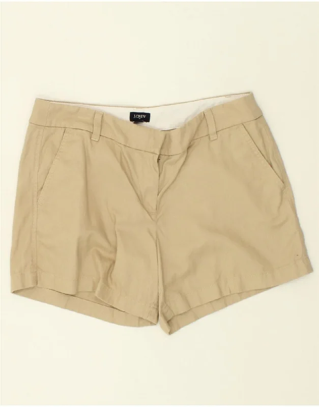 College Style J. CREW Womens Chino Shorts US 10 Large W34 Beige Cotton