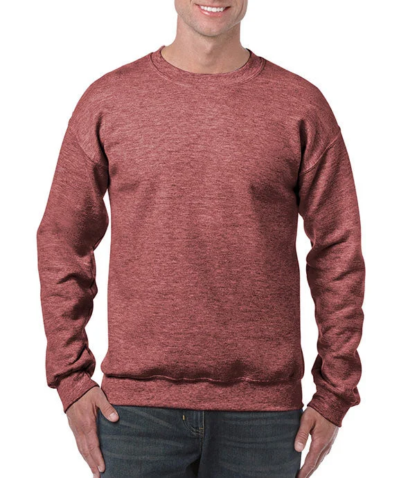 Cozy Dress 18000 - Gildan Heavy Blend™ Adult Crew Neck Sweatshirt | Heather Sport Dark Maroon Cozy Dress 18000 - Gildan Heavy Blend™ Adult Crew Neck Sweatshirt | Heather Sport Dark Maroon