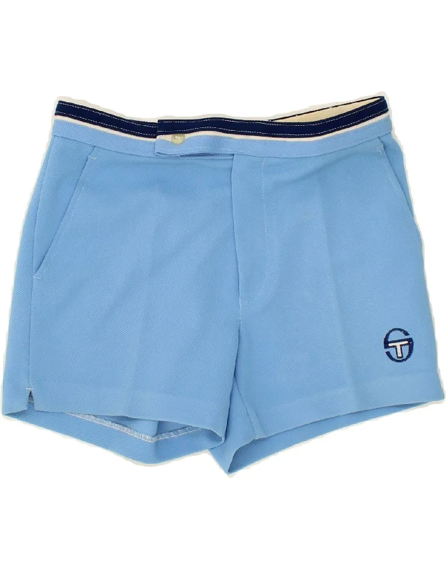 Sports Fitness Wear SERGIO TACCHINI Womens Chino Shorts IT 42 Medium W28  Blue