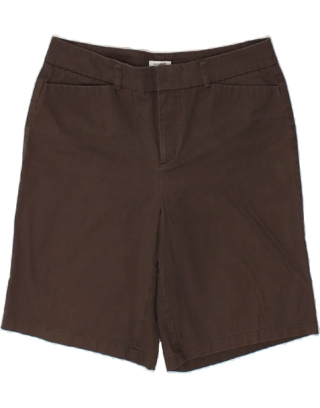 Advanced Customization DOCKERS Womens Casual Shorts US 12 Large W32  Brown Cotton