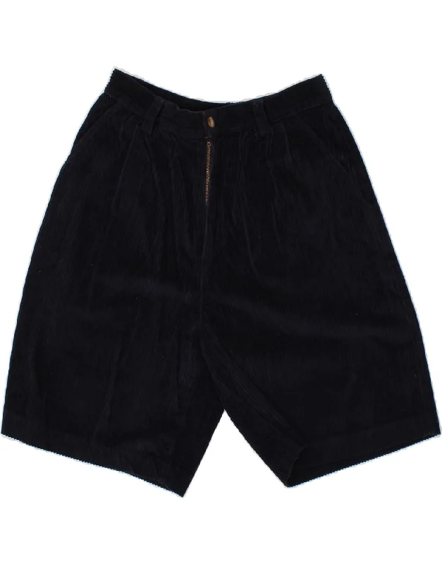Sports And Leisure EDDIE BAUER Womens High Waist Corduroy Shorts US 10 Large W28 Navy Blue Sports And Leisure EDDIE BAUER Womens High Waist Corduroy Shorts US 10 Large W28 Navy Blue