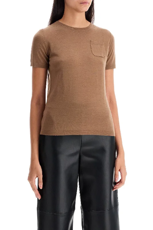 Extra long version S Max Mara Wool Crewneck T-Shirt Made Of