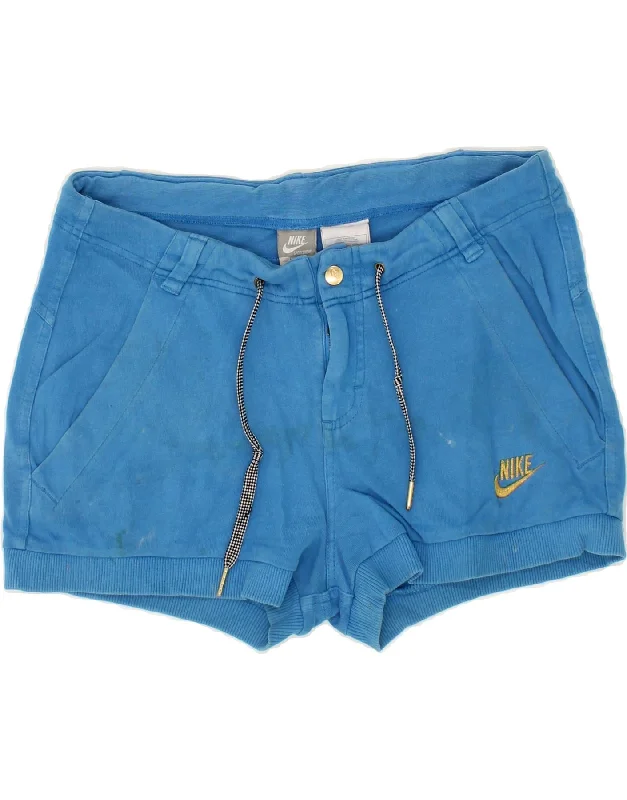 Creative Style NIKE Womens Hot Pants UK 12 Medium W32 Blue Cotton