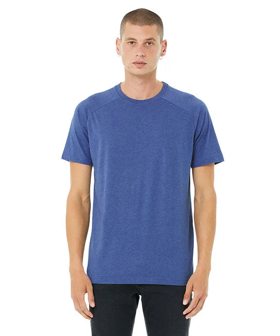 Personalized Design 3201 - Bella + Canvas Mens Heather CVC Raglan T-Shirt | Heather True Royal Personalized Design 3201 - Bella + Canvas Mens Heather CVC Raglan T-Shirt | Heather True Royal