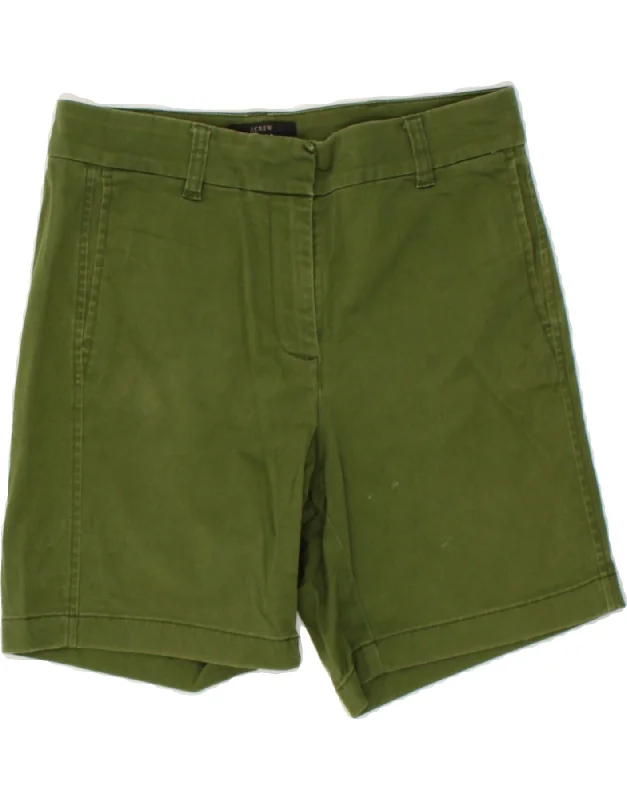 Urban Style J. CREW Womens Chino Shorts US 4 Small W28 Green Cotton