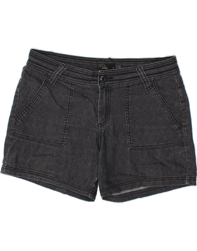 Personalized Design PRANA Womens Denim Shorts US 8 Medium W33  Grey Cotton