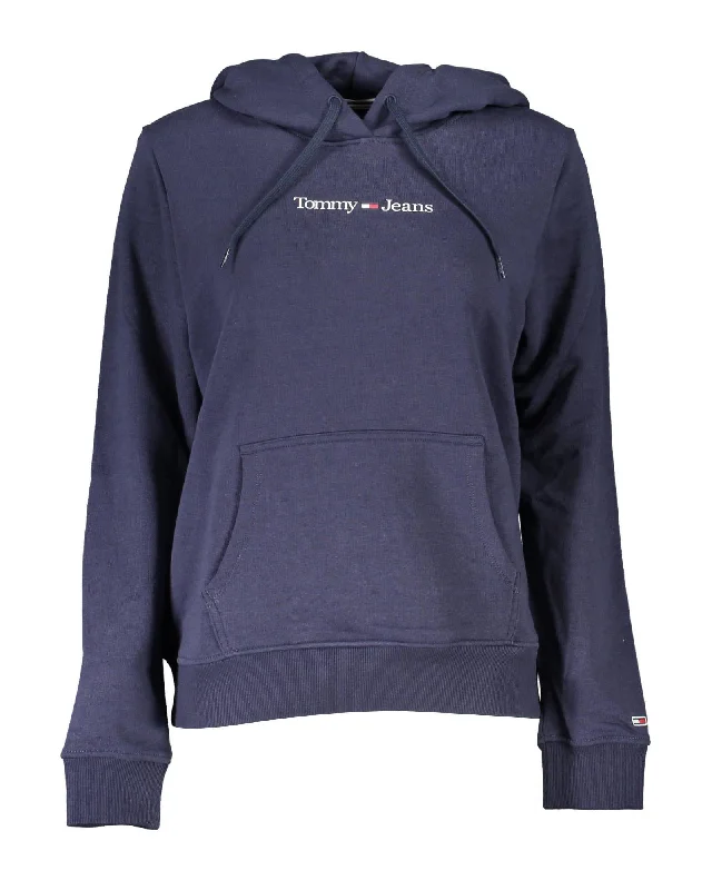 Retro Style Tommy Hilfiger Women's Blue Cotton Sweater - XS