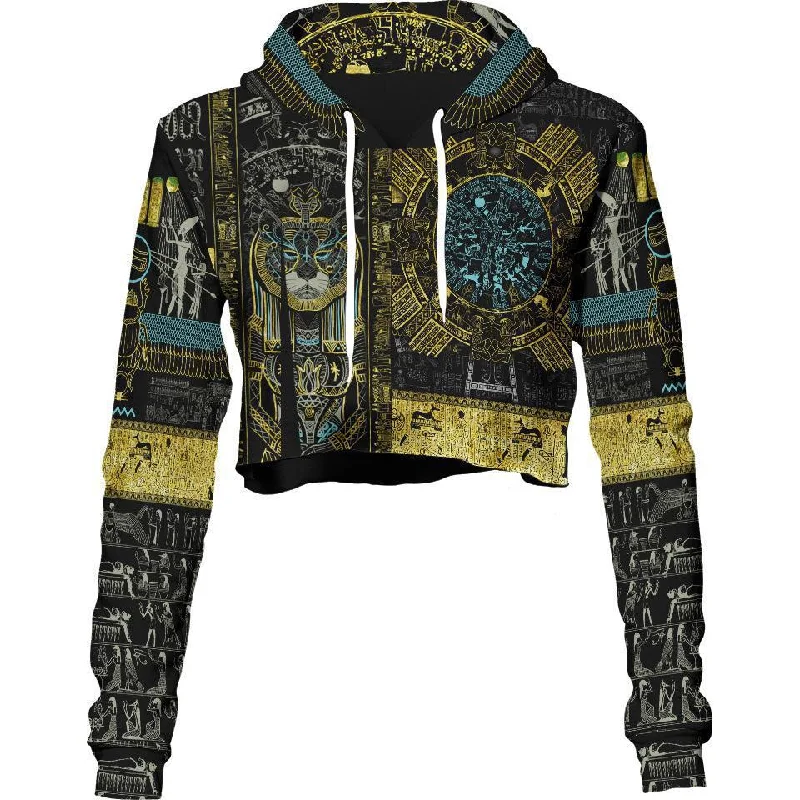 Dessert Matching Sekhmet Crop Hoodie