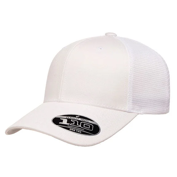 Body Design 110M - Flexfit Adult 110® Mesh Cap | White