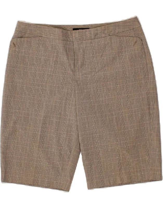 Skirt style MOSCHINO Womens Casual Shorts US 10 Medium W32 Grey Check Polyester