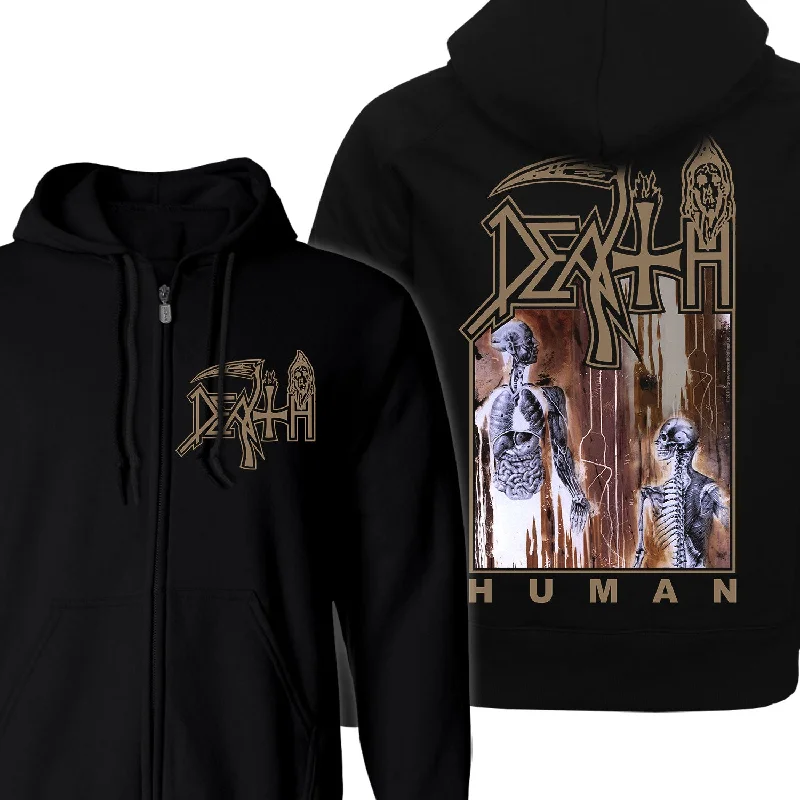 Effortless Style Death "Human" Zip Hoodie