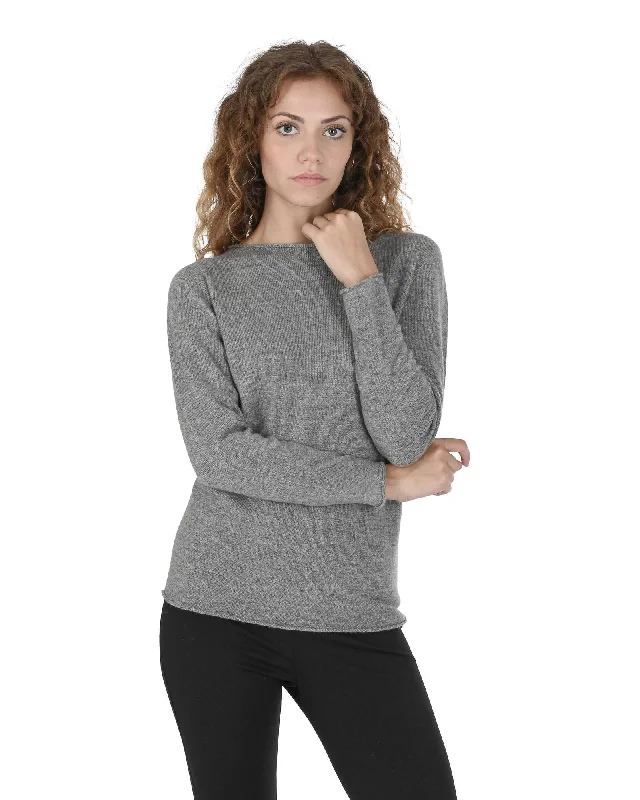Fashion Expert Premium Cashmere Boatneck Sweater - L