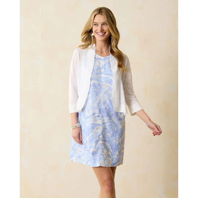 Loose Fit Tommy Bahama Women's Lea Open Cardigan Cardigan - White