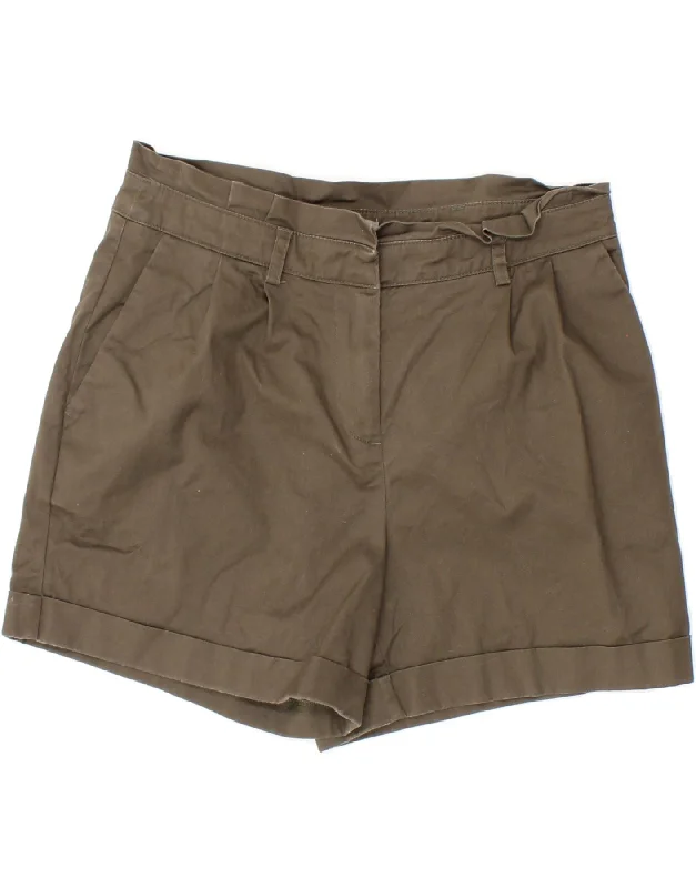 Trendy Wear OASIS Womens Chino Shorts UK 8 Small W28  Grey Cotton
