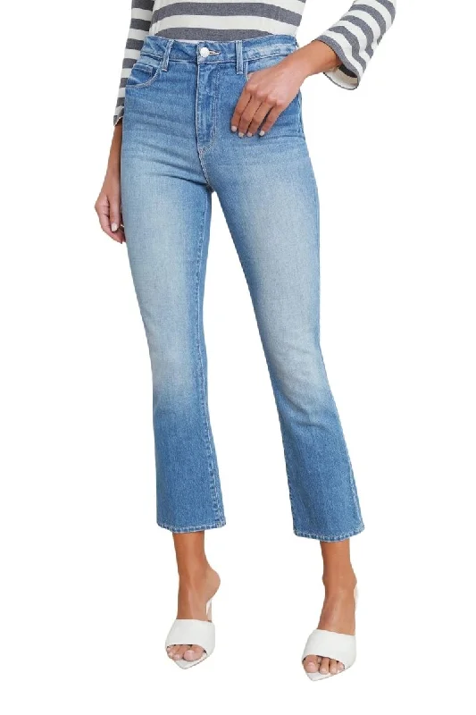 Simple Style Mira Cropped Micro Boot Jean